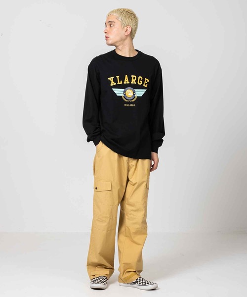 XLARGE（エクストララージ）の「PILOT LOGO L/S TEE（Tシャツ/カットソー・メンズ・ホワイト/グリーン/ブラック・M/S/L/XL）」の13枚目の写真