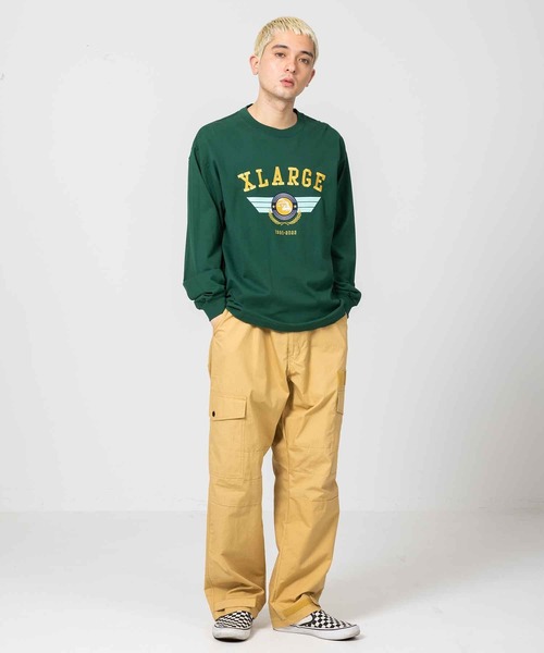 XLARGE（エクストララージ）の「PILOT LOGO L/S TEE（Tシャツ/カットソー・メンズ・ホワイト/グリーン/ブラック・M/S/L/XL）」の14枚目の写真