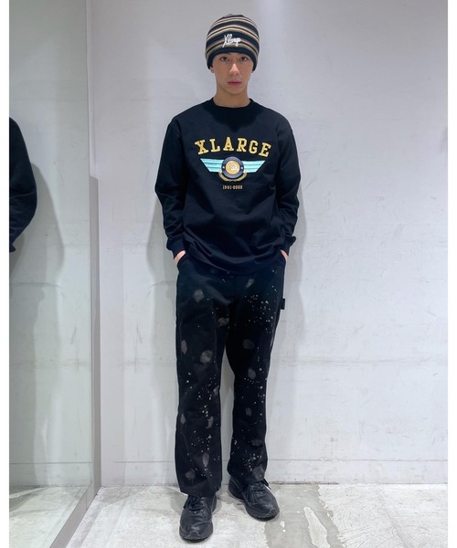 XLARGE（エクストララージ）の「PILOT LOGO L/S TEE（Tシャツ/カットソー・メンズ・ホワイト/グリーン/ブラック・M/S/L/XL）」の20枚目の写真