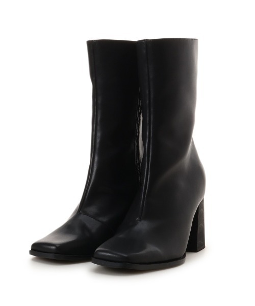 REDYAZEL（レディアゼル）の「チャンキーヒールミドルブーツ（ブーツ・レディース・ブラック/ダークブラウン/ブラウン・SMALL/MEDIUM/L）」の2枚目の写真