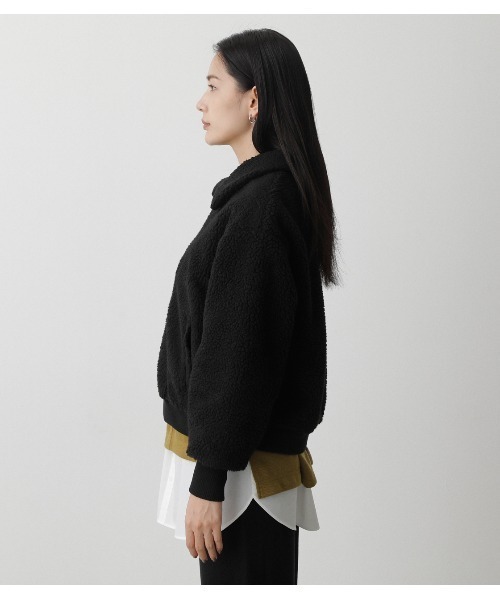 AZUL by moussy（アズールバイマウジー）の「BOA JACKET/ボアジャケット（ブルゾン・レディース・アイボリー/ブラック・SMALL/MEDIUM）」の19枚目の写真