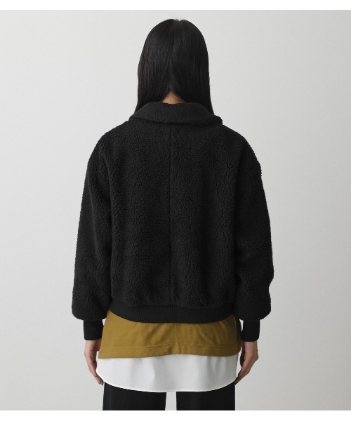 AZUL by moussy（アズールバイマウジー）の「BOA JACKET/ボアジャケット（ブルゾン・レディース・アイボリー/ブラック・SMALL/MEDIUM）」の20枚目の写真