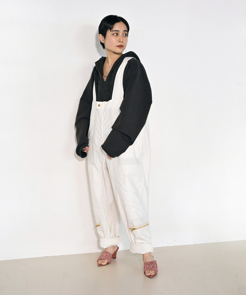 CITYSHOP(シティーショップ)の「HOODY スウェット SHIRT(Tシャツ/カットソー・レディース・ホワイト/グレー・FREE)」の7枚目の写真