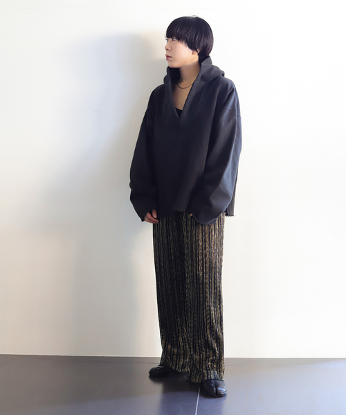 CITYSHOP(シティーショップ)の「HOODY スウェット SHIRT(Tシャツ/カットソー・レディース・ホワイト/グレー・FREE)」の8枚目の写真