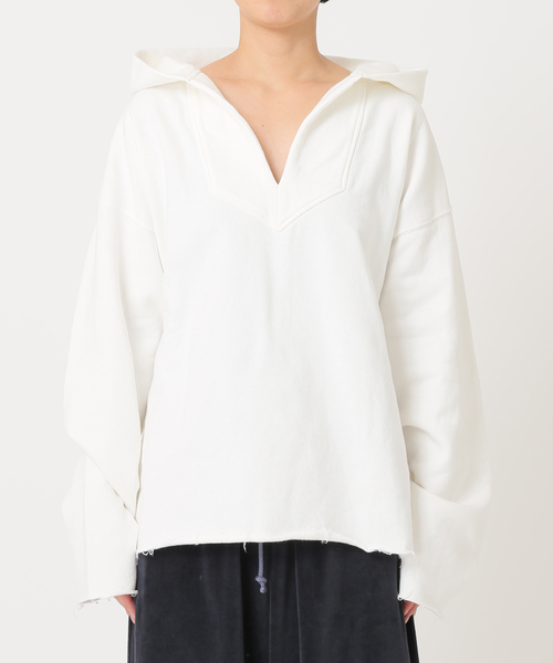 CITYSHOP(シティーショップ)の「HOODY スウェット SHIRT(Tシャツ/カットソー・レディース・ホワイト/グレー・FREE)」の10枚目の写真