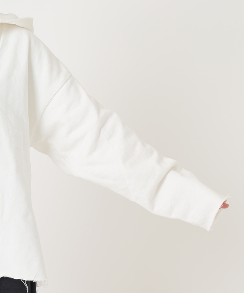 CITYSHOP(シティーショップ)の「HOODY スウェット SHIRT(Tシャツ/カットソー・レディース・ホワイト/グレー・FREE)」の15枚目の写真