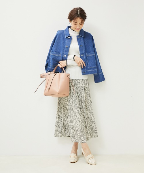 ROPE' PICNIC(ロペピクニック)の「配色ニットプルオーバー(ニット/セーター・レディース・オフホワイト/ベージュ系その他/パープル・38)」の13枚目の写真