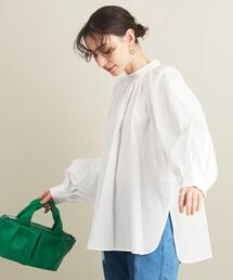 BEAUTY&YOUTH UNITED ARROWS | BY バックボタン ボリュームスリーブブラウス 22SS -ウォッシャブル- ∴(シャツ/ブラウス)