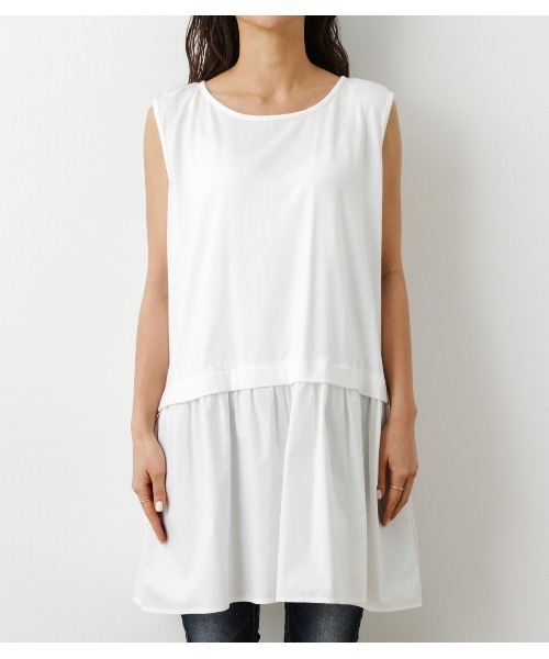 RODEO CROWNS WIDE BOWL（ロデオクラウンズワイドボウル）の「レイヤードニットmixトップス（ニット/セーター・レディース・パープル/杢グレー/アイボリー・FREE）」の10枚目の写真