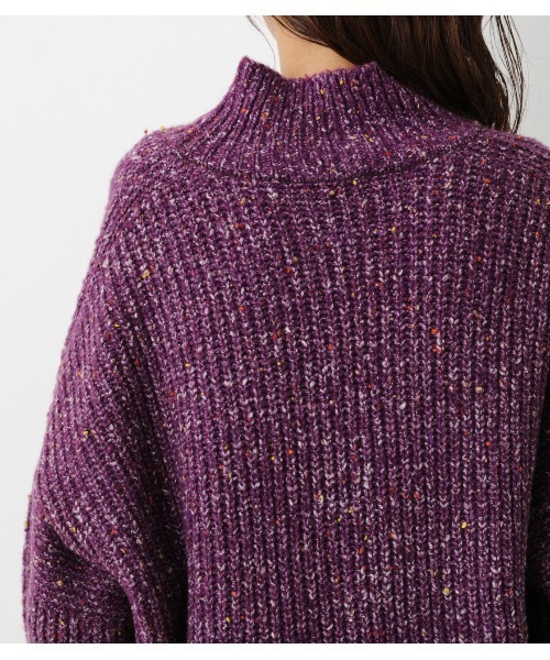 RODEO CROWNS WIDE BOWL（ロデオクラウンズワイドボウル）の「レイヤードニットmixトップス（ニット/セーター・レディース・パープル/杢グレー/アイボリー・FREE）」の17枚目の写真