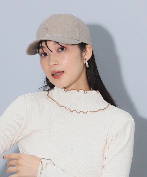 BEAMS HEART(ビームスハート)の「【4色展開】ハンドサイン ロゴ キャップ(キャップ・レディース・サックスブルー/ベージュ/ホワイト系その他5/チャコールグレー/ピンク/オフホワイト/オレンジ/ホワイト・FREE)」の11枚目の写真