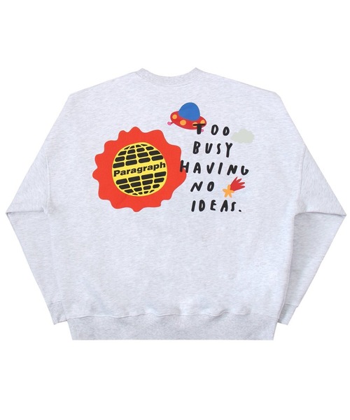 Paragraph（パラグラフ）の「【Paragraph/パラグラフ】PARAGRAPH_NO.43 /Happy Logo Sweat/ハッピーロゴプルオーバースウェット（スウェット・メンズ・パープル/グリーン/ベージュ/チャコール/ライトグレー/オレンジ/ブルー・FREE）」の15枚目の写真