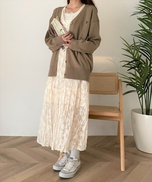 U.S. POLO ASSN.(ユーエスポロアッスン)の「∴WEGO/U.S.POLO ASSN.別注カラーワンポイントカーディガン(カーディガン/ボレロ・レディース・グリーン/ピンク/オフホワイト/ブラック/ロイヤルブルー/杢グレー/ベージュ/オレンジ・FREE)」の19枚目の写真