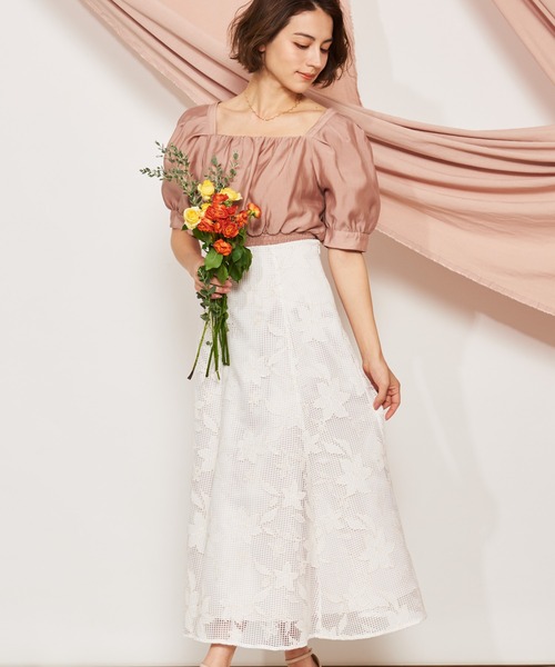 NOELA(ノエラ)の「メッシュレースマーメイドスカート(スカート・レディース・ライトグリーン/オフホワイト/ラベンダー・M/S)」の18枚目の写真