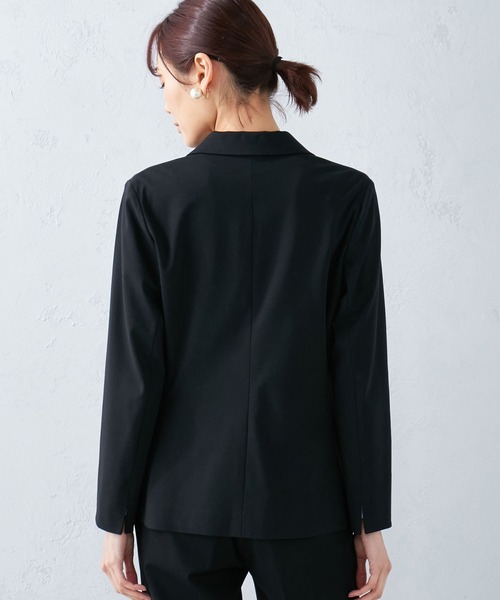 A/C DESIGN BY ALPHA CUBIC（エーシーデザインバイアルファキュービック）の「【ウォッシャブル】アルファブリックライトテーラードジャケット（テーラードジャケット・レディース・ネイビー/ブラック・13号/9号/11号）」の10枚目の写真