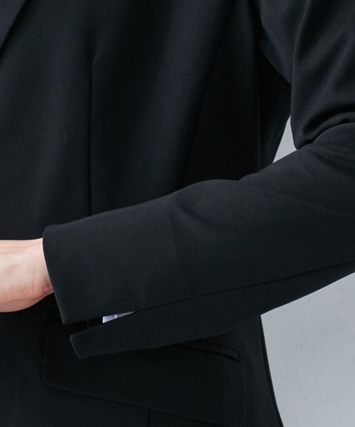 A/C DESIGN BY ALPHA CUBIC（エーシーデザインバイアルファキュービック）の「【ウォッシャブル】アルファブリックライトテーラードジャケット（テーラードジャケット・レディース・ネイビー/ブラック・13号/9号/11号）」の12枚目の写真