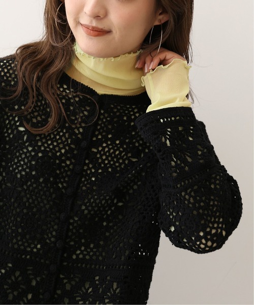 SLOBE IENA（スローブイエナ）の「チュールタートル【手洗い可能】◆（Tシャツ/カットソー・レディース・グレー/アイボリー/イエロー・FREE）」の3枚目の写真