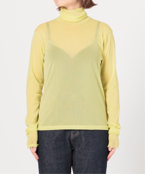 SLOBE IENA（スローブイエナ）の「チュールタートル【手洗い可能】◆（Tシャツ/カットソー・レディース・グレー/アイボリー/イエロー・FREE）」の17枚目の写真