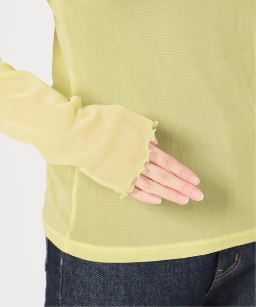 SLOBE IENA（スローブイエナ）の「チュールタートル【手洗い可能】◆（Tシャツ/カットソー・レディース・グレー/アイボリー/イエロー・FREE）」の14枚目の写真