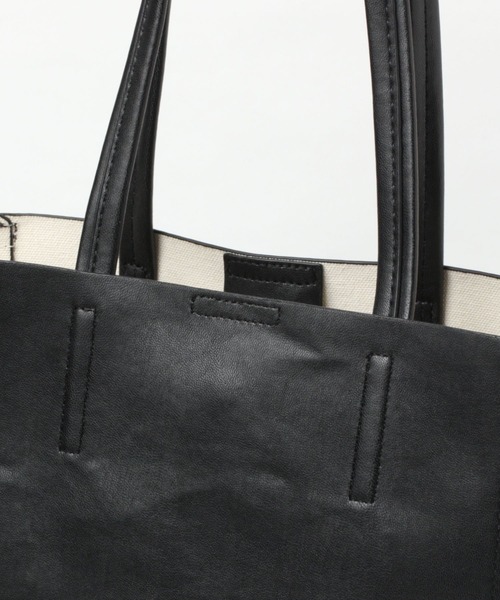 LAKOLE（ラコレ）の「フェイクレザー軽量トートバッグ / 263720（トートバッグ・レディース・ブラック/ダークオリーブ/マスタード/その他1/アイボリー/ブラウン系その他・FREE）」の22枚目の写真