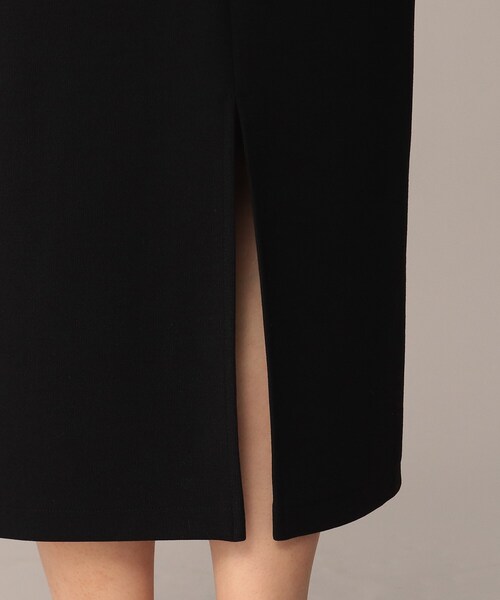 UNTITLED（アンタイトル）の「◆ダブルフェイスジャージ ナロースカート【洗える】（スカート・レディース・アイボリー/ブラック・03/48/02/00/01/04/44/42）」の20枚目の写真