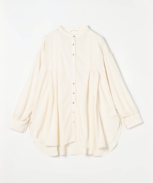 NICOLE white（ニコルホワイト）の「ボリューム袖デニムブラウス（シャツ/ブラウス・レディース・ブラック/ブルー系/オフホワイト・FREE）」の6枚目の写真