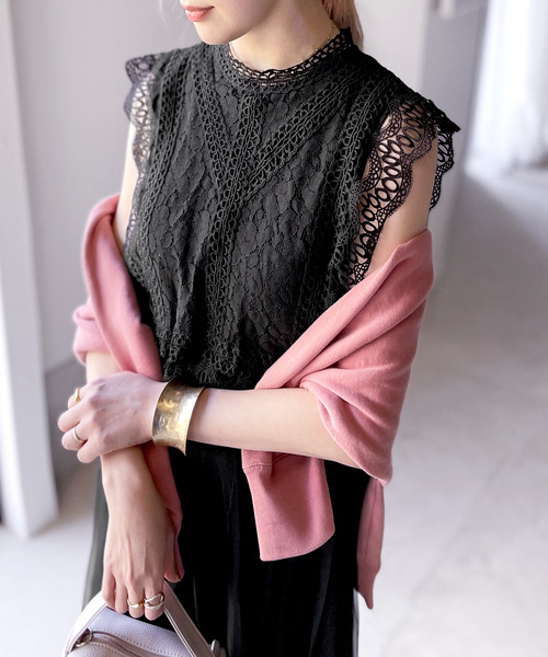 classicalelf（クラシカルエルフ）の「高まるロマンティックムード。結婚式にも。コットンレースドッキングワンピース（ドレス・レディース・アイボリー/ブラック/グレー・LARGE/MEDIUM/SMALL/X-LARGE）」の16枚目の写真