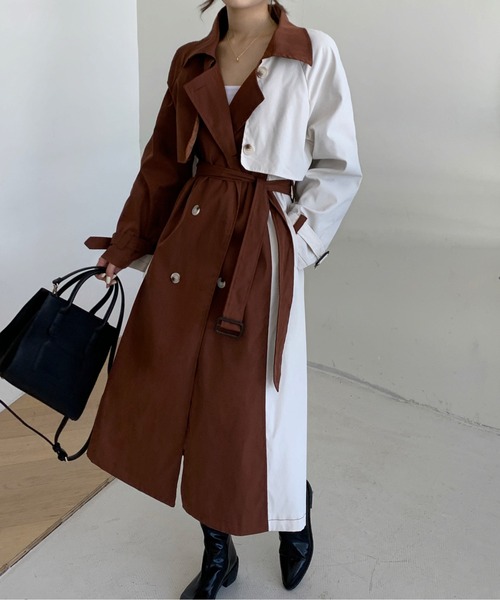 ブランド古着 トレンチコート トレンチコート Emi エミプラス のファッション通販 Zozoused