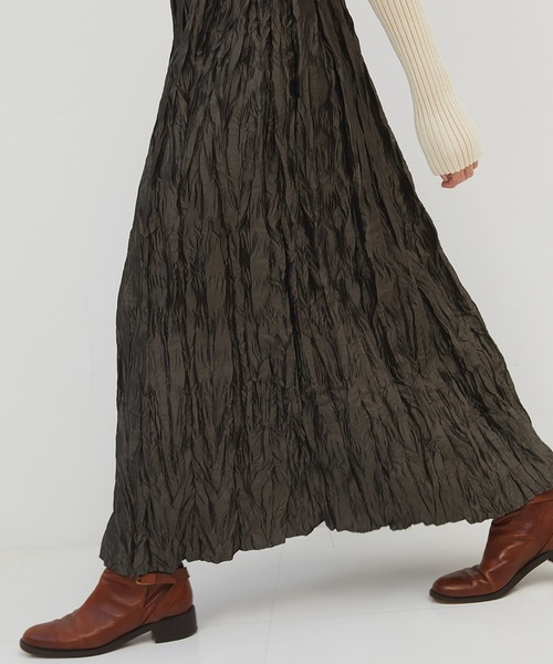 RANDEBOO（ランデブー）の「Washer long skirt（スカート・レディース・ブラウン/カーキ・FREE）」の15枚目の写真