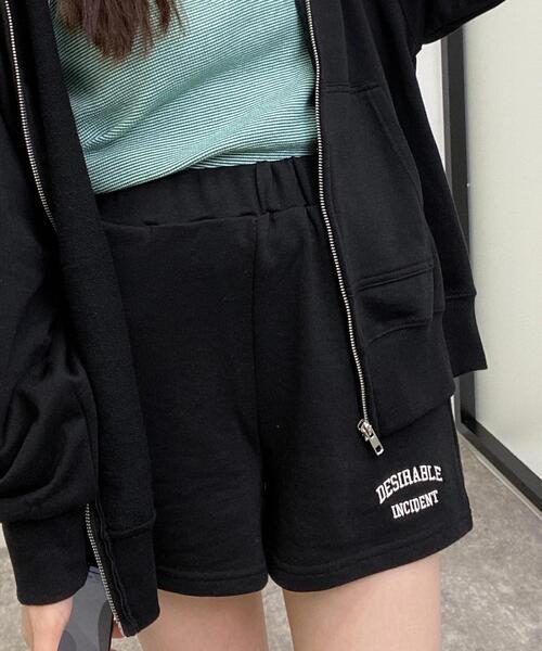 INGNI（イング）の「スウェットショートパンツ（その他パンツ・レディース・ブラック/ブルー/グリーン/オートミール・FREE）」の2枚目の写真