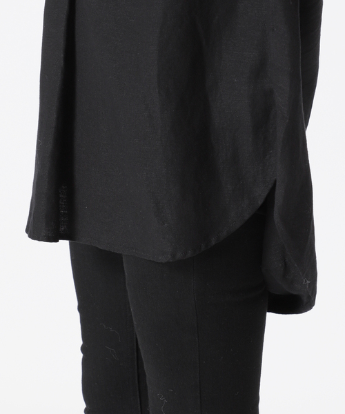 JOURNAL STANDARD（ジャーナルスタンダード）の「レーヨン麻ノーカラーブラウス（シャツ/ブラウス・レディース・ブラック/ナチュラル/ブルー系その他/ホワイト/ホワイト系その他/グレー系その他2・FREE）」の21枚目の写真