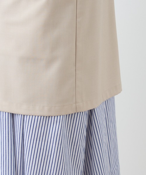 natural couture（ナチュラルクチュール）の「シンプルに着飾る　ちょっと大人なマニッシュベスト（ベスト・レディース・ベージュ/ブラウン/モカ・FREE）」の16枚目の写真