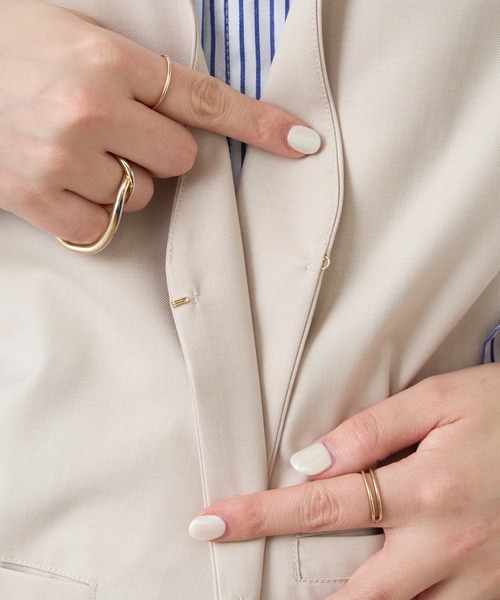 natural couture（ナチュラルクチュール）の「シンプルに着飾る　ちょっと大人なマニッシュベスト（ベスト・レディース・ベージュ/ブラウン/モカ・FREE）」の13枚目の写真