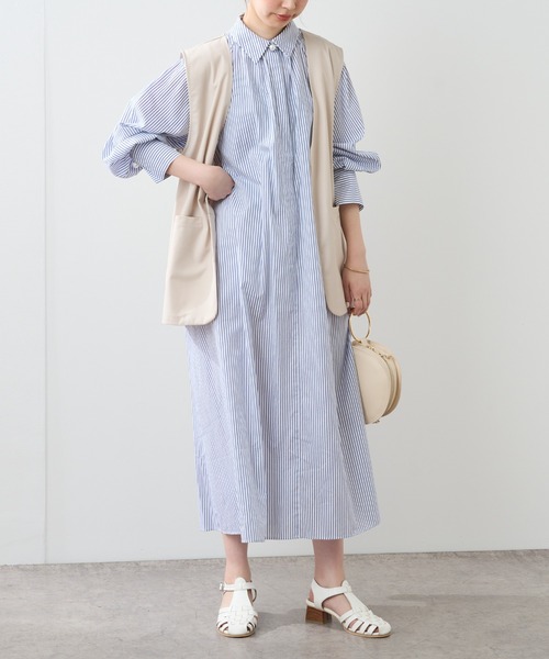 natural couture（ナチュラルクチュール）の「シンプルに着飾る　ちょっと大人なマニッシュベスト（ベスト・レディース・ベージュ/ブラウン/モカ・FREE）」の20枚目の写真