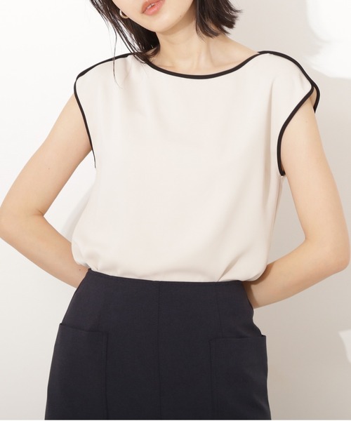 バイカラーフレンチブラウス シャツ ブラウス Natural Beauty Basic ナチュラルビューティーベーシック のファッション通販 Zozotown