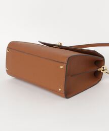 ローレンラルフローレン ペブルドレザー ミディアム Farrah サッチェル