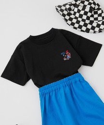 CIAOPANIC TYPY | 【KIDS】POPFIREワンポイント刺繍半袖Tee(Tシャツ/カットソー)