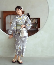 レディースの浴衣 グレー 灰色系 ボーダー柄 ファッション通販 Zozotown