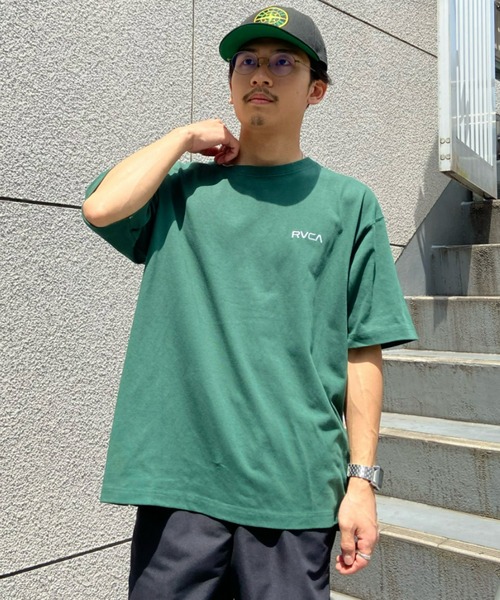 RVCA(ルーカ)の「RVCA/ルーカ オーバーサイズ バックプリントTシャツ/バンダナ柄 ドロップショルダーTシャツ BC041-295(Tシャツ/カットソー・メンズ・ブラック/ホワイト/グリーン・M/L/S)」の20枚目の写真