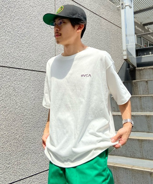 RVCA(ルーカ)の「RVCA/ルーカ オーバーサイズ バックプリントTシャツ/バンダナ柄 ドロップショルダーTシャツ BC041-295(Tシャツ/カットソー・メンズ・ブラック/ホワイト/グリーン・M/L/S)」の8枚目の写真