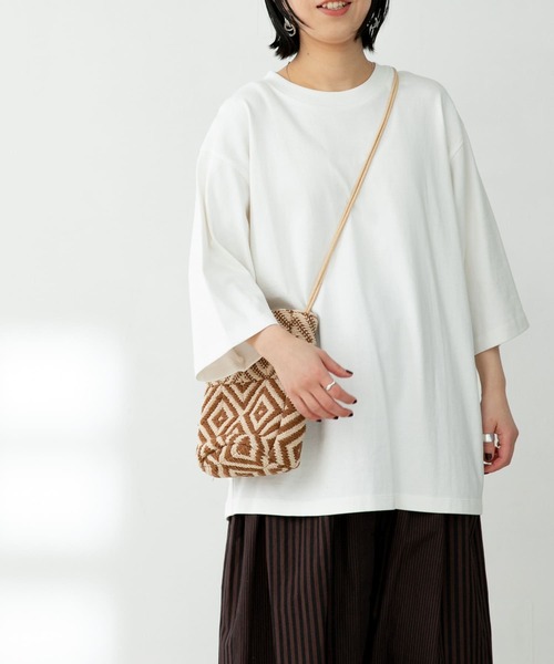 FORK&SPOON（フォークアンドスプーン）の「『ユニセックス』FORK&SPOON　セミシルケット5分袖カットソー（Tシャツ/カットソー・メンズ・ブルー系その他/オフホワイト/ベージュ/ネイビー・5/4）」の11枚目の写真