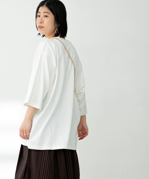 FORK&SPOON（フォークアンドスプーン）の「『ユニセックス』FORK&SPOON　セミシルケット5分袖カットソー（Tシャツ/カットソー・メンズ・ブルー系その他/オフホワイト/ベージュ/ネイビー・5/4）」の14枚目の写真