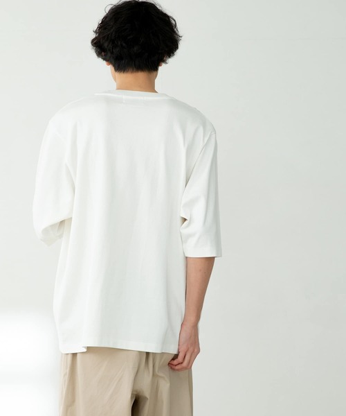 FORK&SPOON（フォークアンドスプーン）の「『ユニセックス』FORK&SPOON　セミシルケット5分袖カットソー（Tシャツ/カットソー・メンズ・ブルー系その他/オフホワイト/ベージュ/ネイビー・5/4）」の19枚目の写真