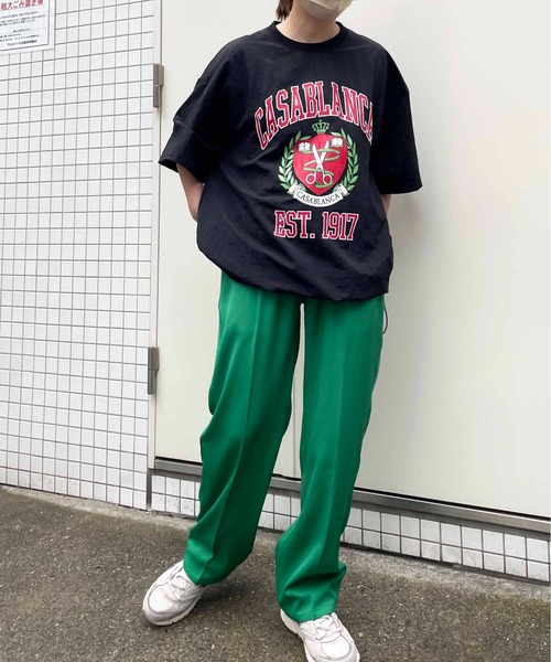 NO NEED(ノーニード)の「カラーワイドスラックス イージーウエスト/ワイドシルエット/カラーパンツ/(スラックス・メンズ・イエロー/グリーン/ブラック/レッド・L/M)」の22枚目の写真