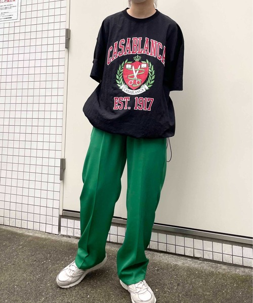 NO NEED(ノーニード)の「カラーワイドスラックス イージーウエスト/ワイドシルエット/カラーパンツ/(スラックス・メンズ・イエロー/グリーン/ブラック/レッド・L/M)」の21枚目の写真