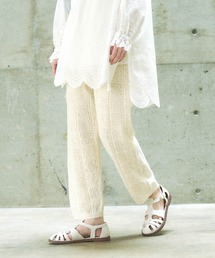 PUAL CE CIN | すかし編みパンツ(その他パンツ)