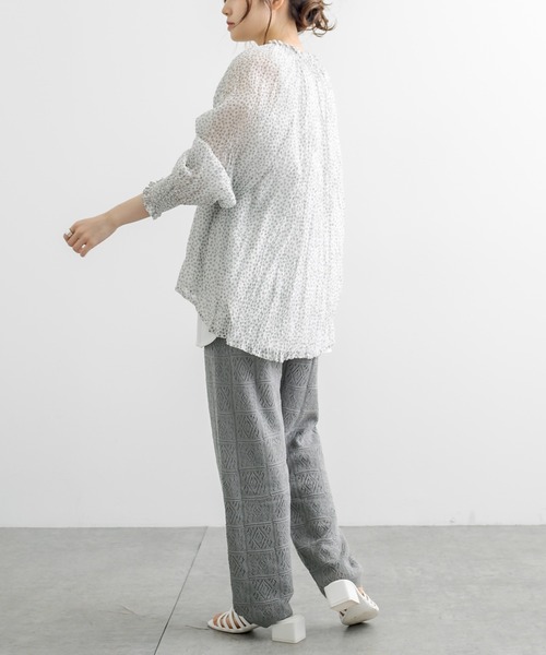 PUAL CE CIN(ピュアルセシン)の「すかし編みパンツ(その他パンツ・レディース・グレー/ナチュラル・FREE)」の22枚目の写真