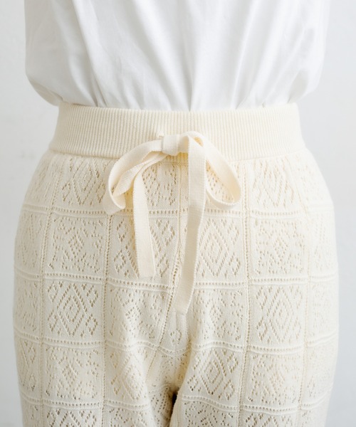 PUAL CE CIN(ピュアルセシン)の「すかし編みパンツ(その他パンツ・レディース・グレー/ナチュラル・FREE)」の17枚目の写真