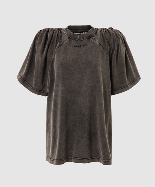 ワイプロジエクト Y PROJECT トップス Y/Project（ワイプロジェクト）の「RUCHED SHOULDER T- SHIRT（T