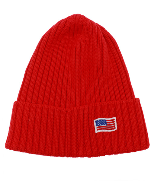 Ray BEAMS（レイビームス）の「【FUDGE 5月号掲載】MASACA HAT / ニット キャップ（ニットキャップ/ビーニー・レディース・ベージュ/レッド/イエロー/オリーブ/ネイビー・ONE SIZE）」の5枚目の写真